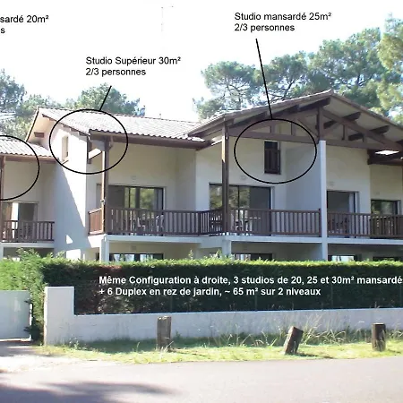 Studio Mansarde Climatise Les Roseaux Bord De Lac Biscarrosse Exterior photo